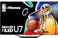 Hisense 75-Inch Class U7 Series Mini-LED ULED 4K UHD Google Smart TV (75U7N, 2024 Model) - QLED, Native 144Hz, Motion Rate 480, Full Array Local Dimming, Game Mode Pro, Alexa Compatibility (Renewed)