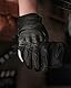 IRON JIA’S Motorradhandschuhe Herren Sommer Touchscreen weich atmungsaktiv und bequem geeignet für Motorradfahren Bergsteigen Wandern und andere Outdoor-Sportarten Schwarz-M