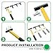 Andorm Hinge Gap Adjusting Wrench Kit 4 in 1, Door Hinge Adjustment Bender Tool Heavy Duty, Including 4 Size for Residential and Commercial