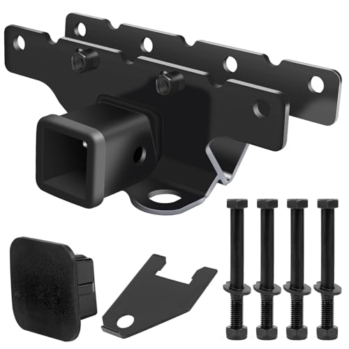 Tow Hitch Trailer Kit for 2018-2024 Jeep Wrangler JL JLU (Include 20-24 Diesel Engine; 21-24 4xe) - 2 Inch Rear Bumper Tow Trailer Hitch Receiver Kit (2 Door & 4 Doors) by Beaquicy