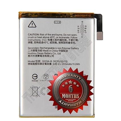 Image of THE BATTERY STORE Original G013A-B Battery for Google Pixel 3 HTC, Battery with 6 Month Warranty ***(DD113)