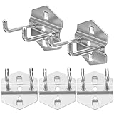 Crochet pour outils de suspension pour panneau perforé : les crochets pour panneau perforé sont simples à organiser et à contenir des outils, d'autres articles, ce qui facilite la recherche de ce dont vous avez besoin, crochets pour panneau perforé pour garage