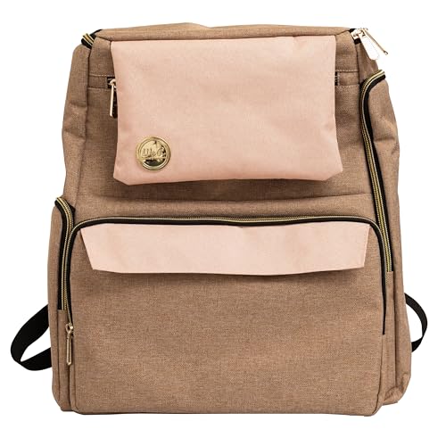 We R Memory Keepers Taupe/Pink CRAFTER'S Backpack2