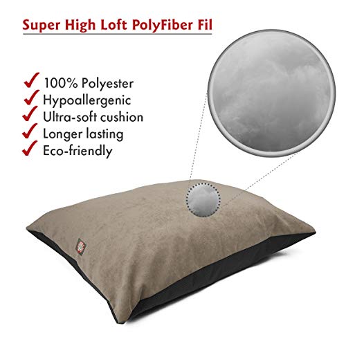 Image of Majestic Pet Rectangle Large Dog Bed Washable - Non Slip Comfy Pet Bed - Dog Crate Bed Super Value Pillow Dog Bed - Dog Kennel Bed for Sleeping - Dog Bed Large Breed 46 x 35 Inch - Villa Vintage
