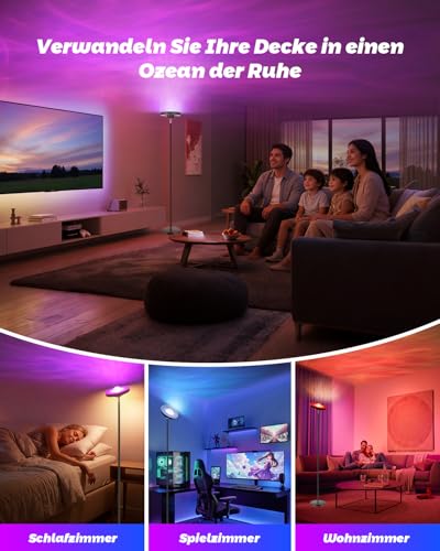 Lámpara de pie moderna para dormitorio y salón 2