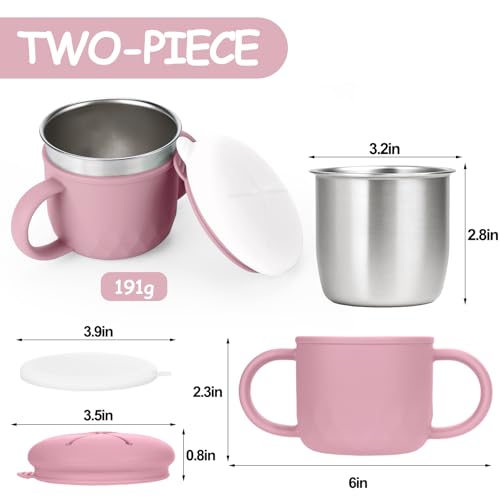 Image of Mity rain Stainless Steel Snack Containers, 4-in-1 Spill Proof