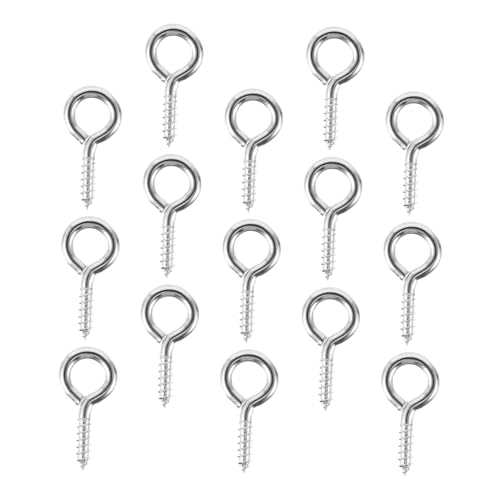 LIFKOME 30個 高硬環境対応メタル羊眼ネジ 小型セルフタッピングスクリューフック 取り付け簡単 多用途家用ソケットリング