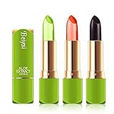 【DURADERO】 --- Podría durar más de 8 horas. Lápiz labial / bálsamo labial de aloe vera orgánico, labios húmedos. Protege tu labio para prevenir labios agrietados. El color NO es fácil de desvanecer