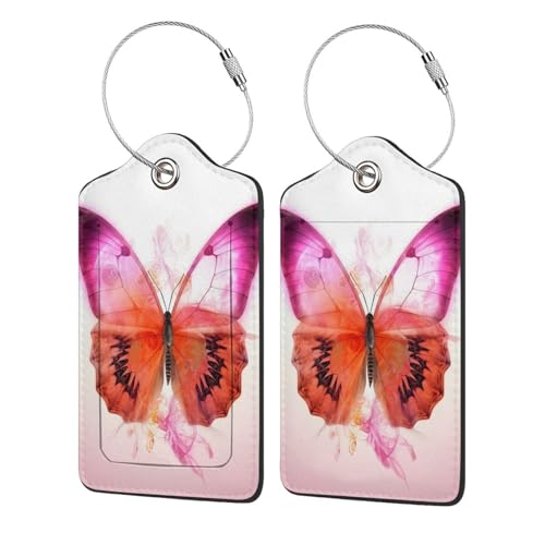Étiquette de bagage papillon idéale pour votre sac de voyage