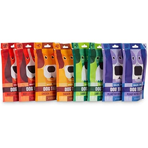 Walker & Drake Dog Treats 8 Pk - Soft Baked, Good Behaviour Rewards or Training Treats - 8 x 100g - Grain & Gluten Free, Made in the UK Cover