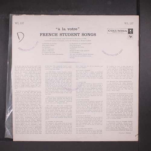 ROBERT LEDENT french student songs COLUMBIA image 4