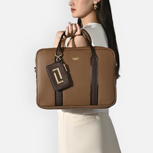 Image of Lavie Luxe Women's Delicaff 1C Laptop Handbag for Women | Fits upto 14 inch Laptop | Laptop Bag for Work | Ladies purse | Stylish Shoulder Bag | Gift for Women