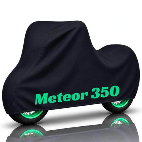 Image of Puroma-Pro Heavy Duty Waterproof Bike Cover Compatible for Meteor 350 Bikes - Outdoor Motorcycle Cover Windproof Buckle, UV Protection & Dust Resistant Full Body Cover