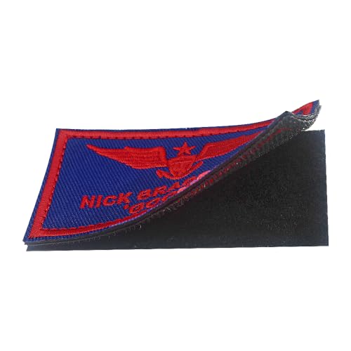 Goose & Maverick Funny Embroidered Patch Stickers with 3.8"x2.2" Hook and Loop Embroidered Applique for Shirts Backpacks Hats Jackets