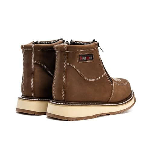 Ultra Flex 6" 335 Medallion Dual Zipper Double Density Lightweight Men Work Boots4