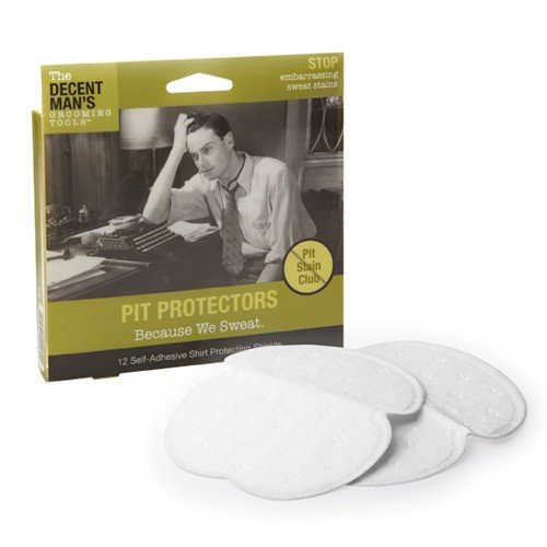 Hollywood Fashion Secrets Decent Man's Pit Protectors, 12 Count