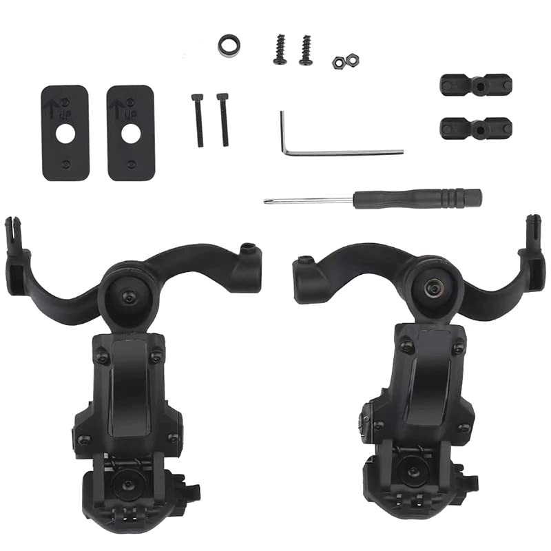 COM-RAC Tactical Helmet Rail Adapter for Opsmen Earmor M32 & Roger Tech EVO406 Headset