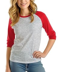 Heather Grey & Red Raglan