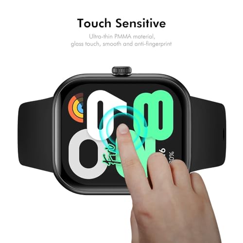 Image of Glaxx Scratch Proof Screen Protector for Redmi Watch Move Full Screen Protector with Easy Installation Kit (Blsck)