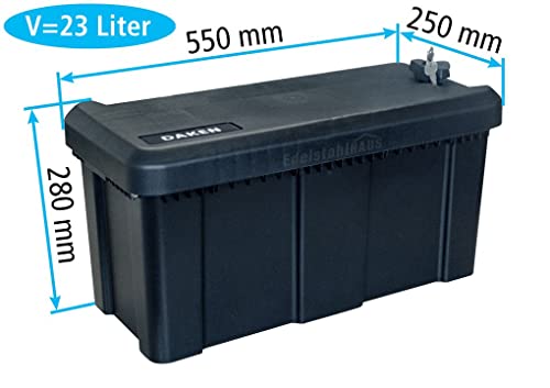 25l Unterbaubox oder Deichselbox für PKW Anhänger, Pritschenfahrzeuge, LKW Anhänger, Staubox, Werkzeugkiste, Gurtkiste – Bild 3