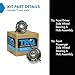 TRQ Front Wheel Hub Bearings Assembly Set Compatible with 2007-2017 Jeep Wrangler 2018 Wrangler JK