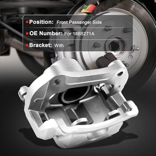Image of cciyu Front Right Brake Caliper Assembly w /Bracket 18B5271A For Buick For LaCrosse 2012-2016,For Buick For Regal 2011-2017,For Chevy For Malibu 2013-2015,For Chevy For Malibu Limited 2016