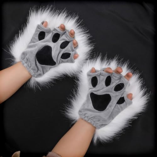 Cat Paw Gloves Therian Paws Therian Gear Therian Stuff Furry Paws Cosplay Fluffy Mittens Cute2