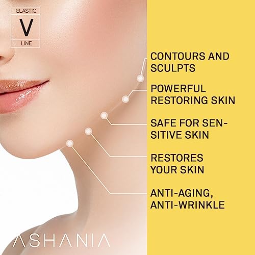 Ashania Double Chin Mask V Line Making Face Mask Double Chin Face Strap Anti-Aging And Anti-Wrinkle Face Mask 7 Pieces #TOP2