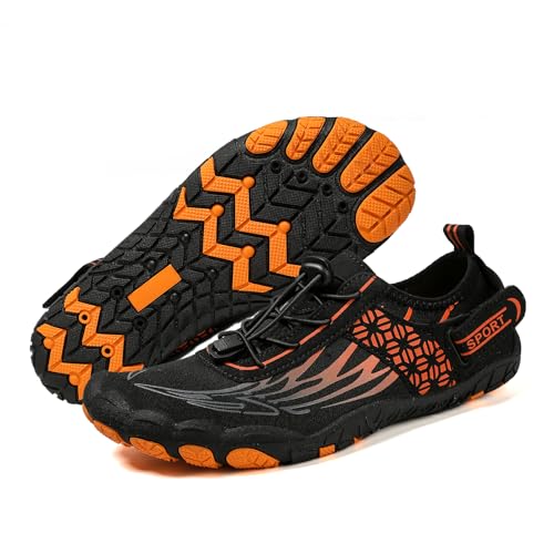 GUNIYIFS Adult Water Shoes Women,Barefoot Man Footwear Non-Slip Hike Barefoot Shoes Unisex Outdoor Wide Toe Athletic Beach