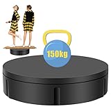▶ 【Parfait pour les images à 360 degrés】 Plateau tournant de photographie à 360 degrés pour la prise de vue de produits, largement utilisé dans l'affichage pour l'affichage de produits de fenêtre, la photographie de produits, l'affichage solide, l'affichage de rotation de cube et la publicité
