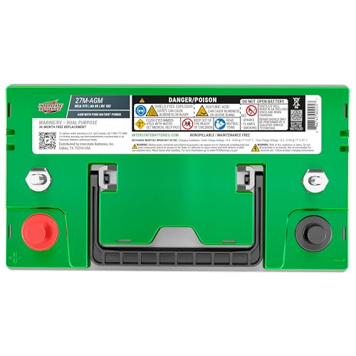 Image of Interstate Batteries Marine /RV Battery 12V 85Ah 975MCA Group 27M AGM