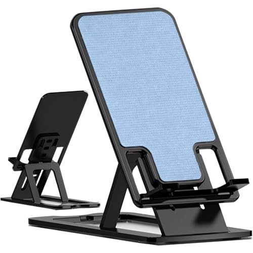 COYUN Soporte Móvil Plegable para Mesa y Escritorio, Apoya Smartphone, Sujeta Tablet, Base para Móviles y Tablets, Accesorio de Soporte para Teléfono