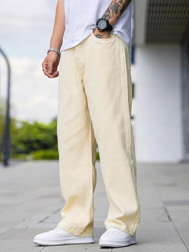 Image of Noble Monk Loose Fit Men's Flip Pocket Jean || Mens Stylish Loose Fit Denim Cargo || Multi-Pocket Styling Pant|| Men Jeans || Jeans for Men