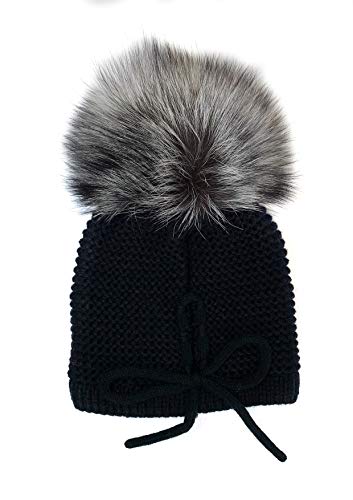 KYI KYI The Icon Beanie - Fox Fur (Black/Silver Fox) The Icon Beanie - Fox Fur (Black/Silver Fox)