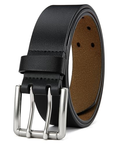 chaoren full grain leather belts for men - mens belt for jeans - timeless elegance for casual dress