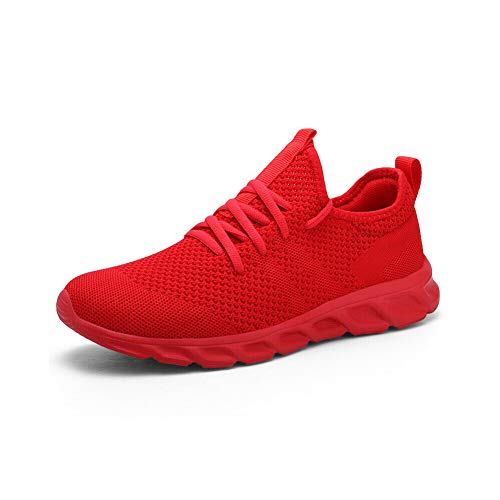 Folconauto - Zapatillas deportivas deportivas para hombre, color Rojo, talla 39 1/3 EU