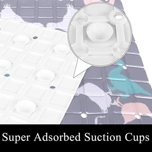 Tapis de sécurité doux haute durabilité pour cabine de douche familiale
