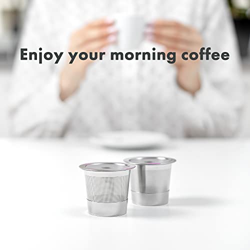 2 Stainless Steel Reusable K Cups For Keurig Coffee Makers - Universal Compatible Refillable Kcups Coffee Filters For All Keurig Brewers Family #TOP5