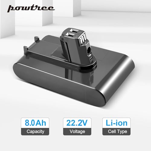 Image of POWTREE Upgraded 8000mAh DC31 22.2V Replacement Battery for Dyson Type A DC30 DC31 DC34 DC35 DC44 DC45 Animal 917083-01 Handheld Cordless Vacuum (Not Fit All Type B, DC31 DC35 DC44 MK2)