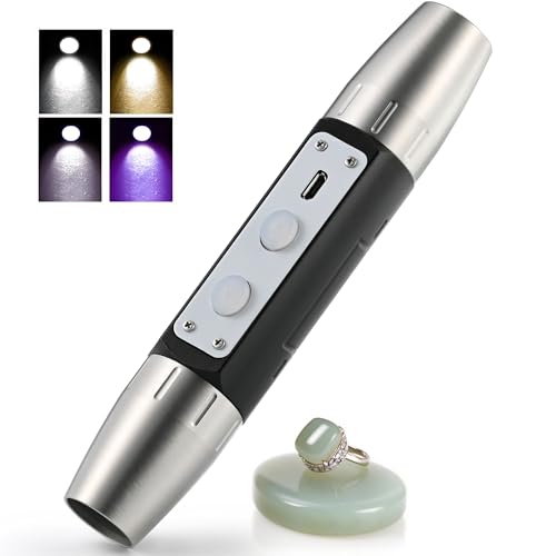 Lumirio Gemstones UV Flashlight, Super Bright Gem Tester for All