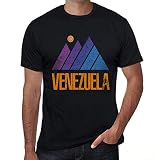 Homme Tee-Shirt Montagne Venezuela – Mountain Venezuela – T-Shirt Vintage Noir Profond XS