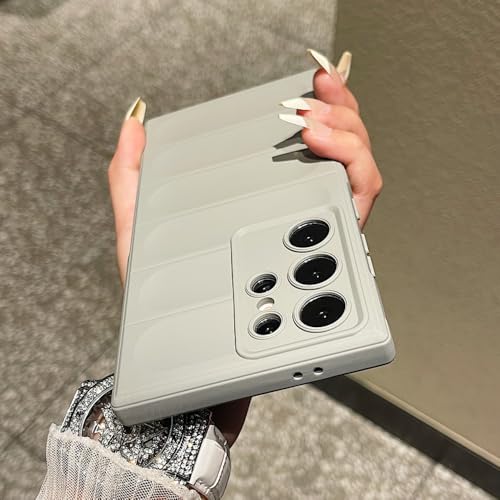 Coque de luxe en silicone mat gris pour Samsung Galaxy S24 Ultra - 4