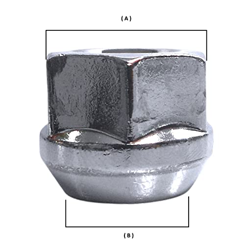 20 Stück Muttern Radmutter offen Kegelbund 60° M12 x 1,5 kompatibel mit Hyundai