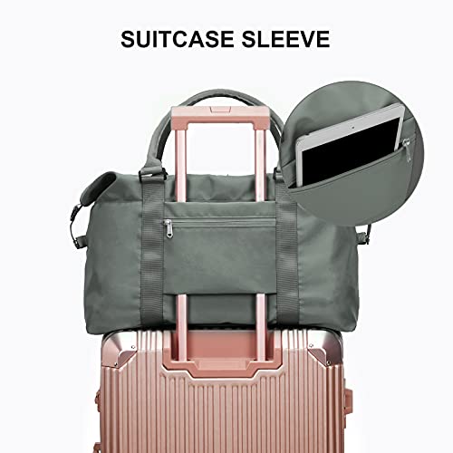 Sport Travel Duffle Bag Large Gym Tote Bag For Women, Weekender Bag Carry On Bag For Airplane, Ladies Beach Bag Overnight Bag Waterproof Bag Luggage Bag With Wet Bag #TOP4