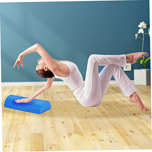 Half Round Foam Roller EVA Barra para Ejercicio de Espalda Columnas de Yoga para Masaje Muscular y de Tejidos Azul miniatura 5