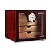 XZJJZ Humidor for sigari Sigari di Cedro di Gaoduan Scatola dell'umidificatore Strato cubo Divisione inderpendent con umidificatore e igrometro for 50 sigari