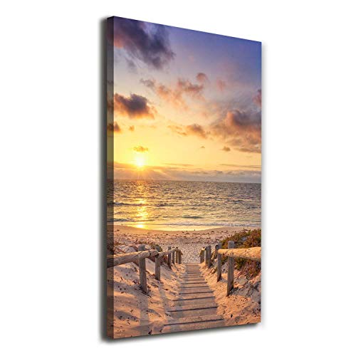 Impression sur toile 60x120 paysage jaune pour créer une ambiance de vacances dans votre salon