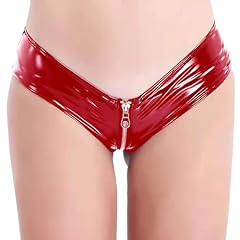 Red Zipper Crotch Short a