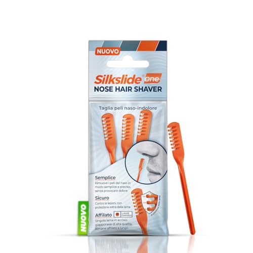 Silkslide Nose Hair Shaver, rasoio per peli del naso per uomo e donna con una sola lama, senza elettricità, igienicamente prodotto in Germania