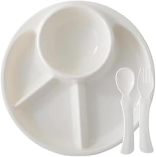 KryZaro4 つ仕切りランチプレート 2 個セット ピンクワンセット ラウンドオーバル深型 割れにくい軽量食器 食洗機対応